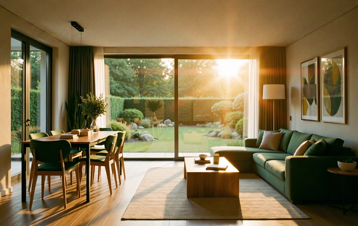 Modernes deutsches Wohninterieur